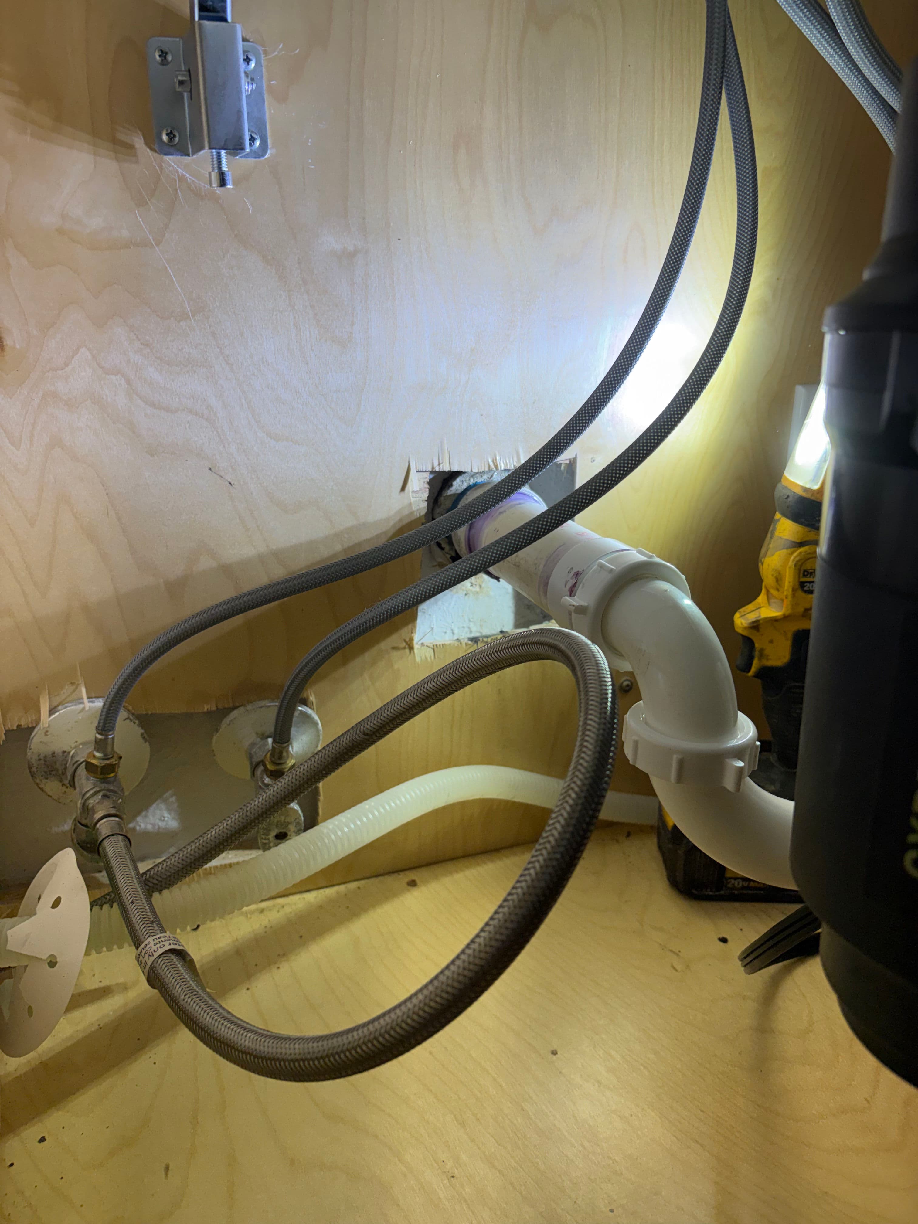 Project Kitchen Drain Repair, Gas Line Swap, and Tankless Flush in Bedford image