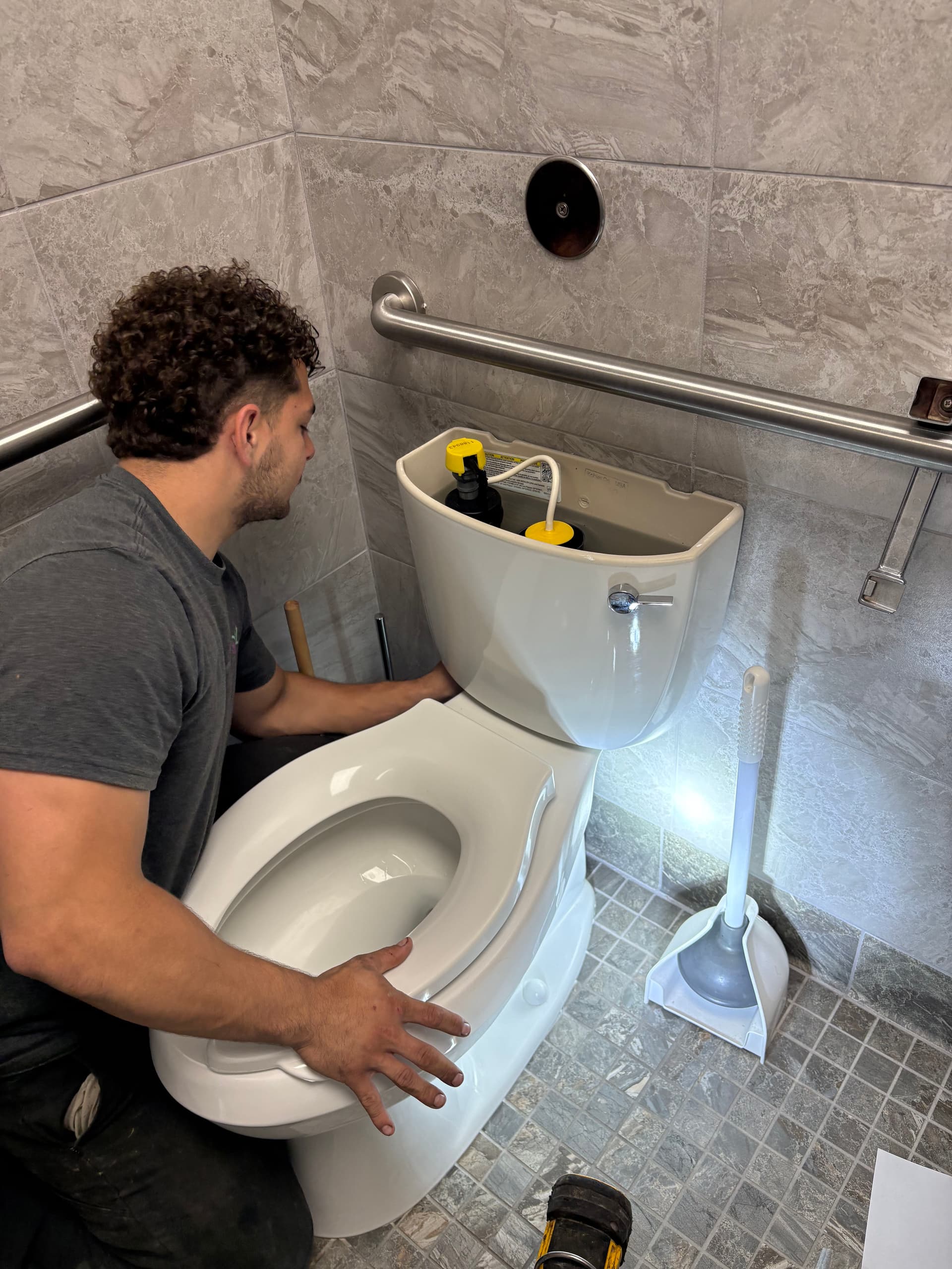Gallery photos for Running Toilet Repair at a Colleyville Business: Image #1