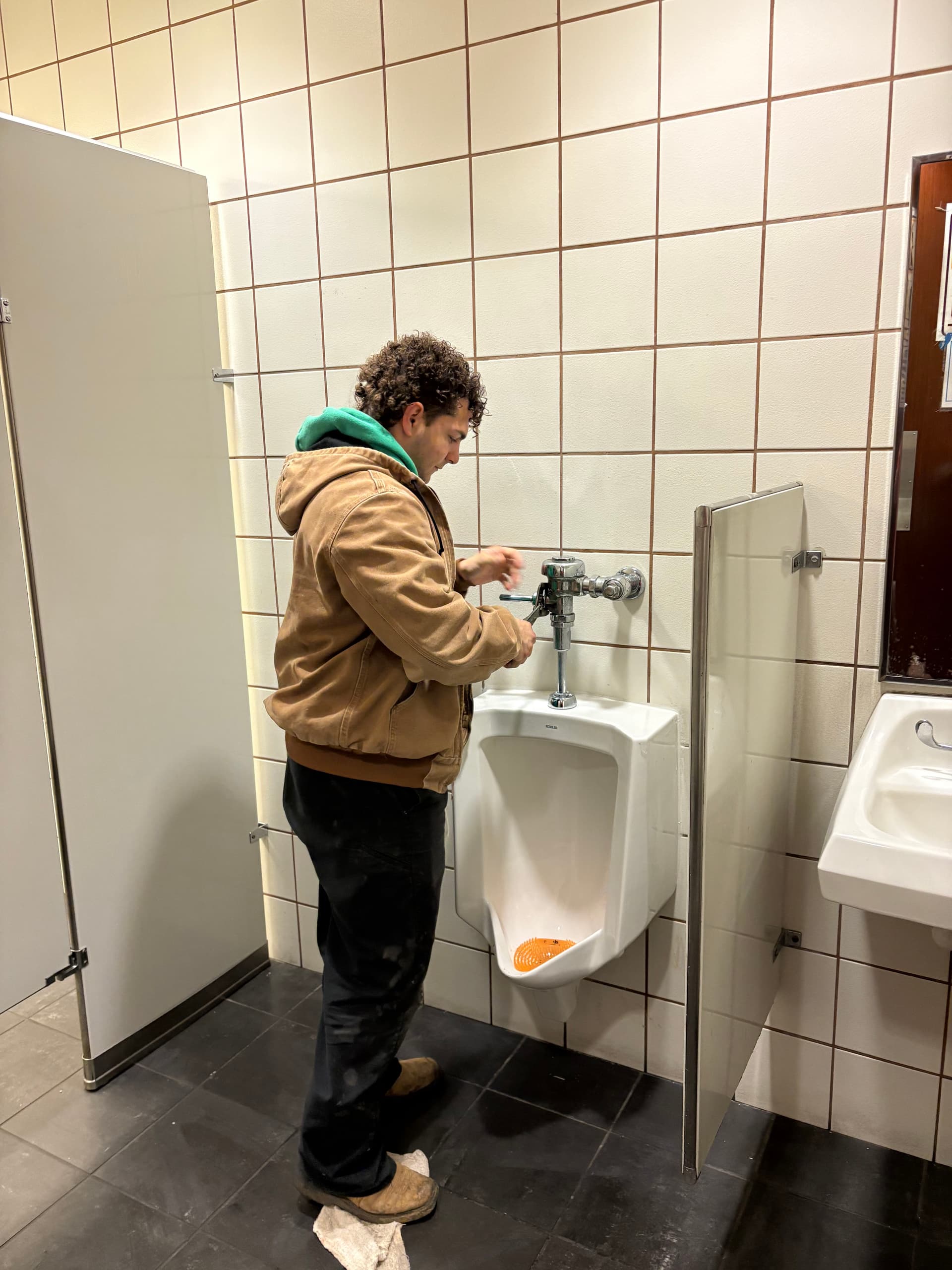 Clogged Urinal and Faulty Flush Valve Fixed for Local Business image