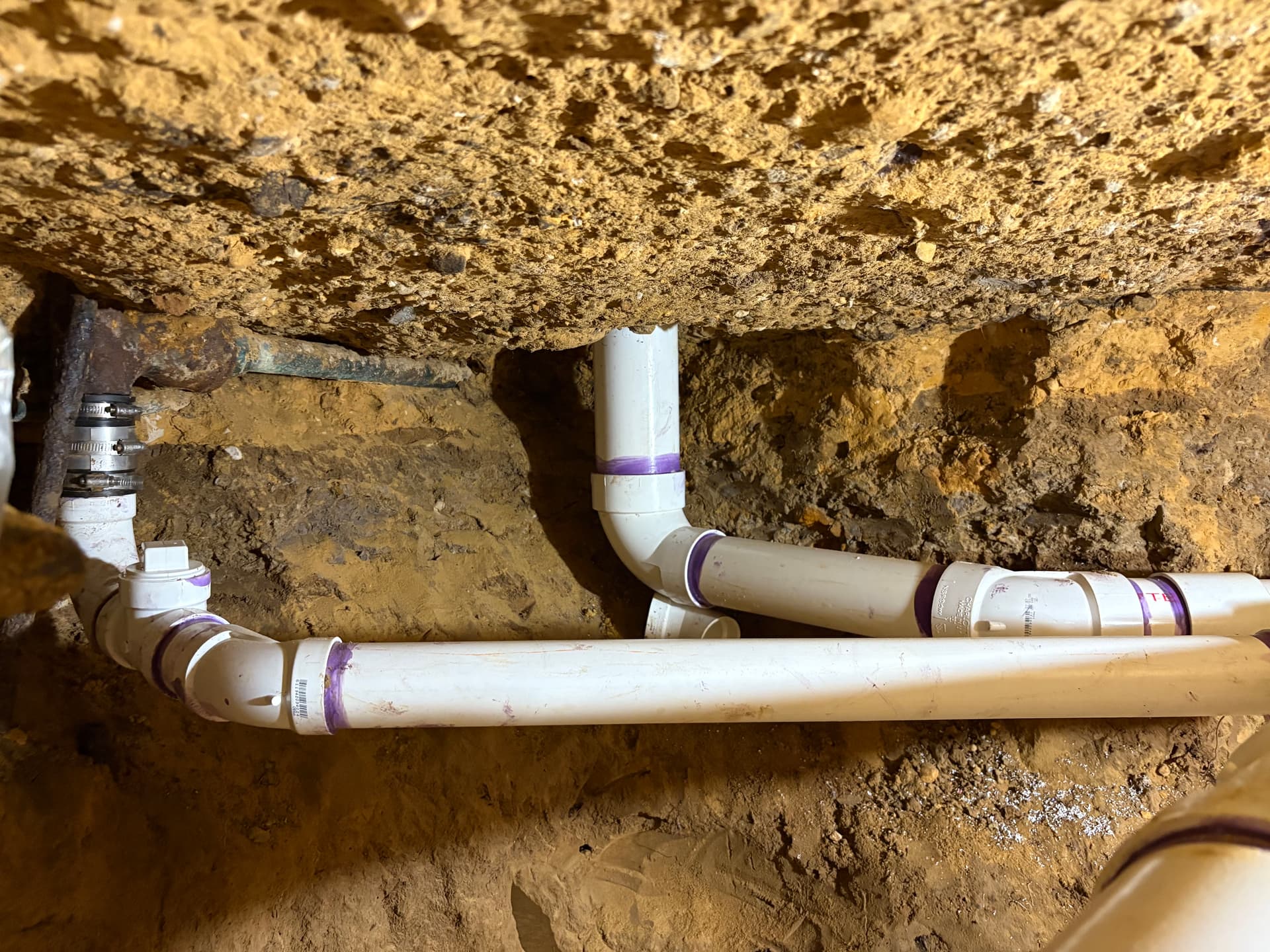 Gallery photos for Whole-Home Sewer Repipe Done Right Through Tunnel Access: Image #3