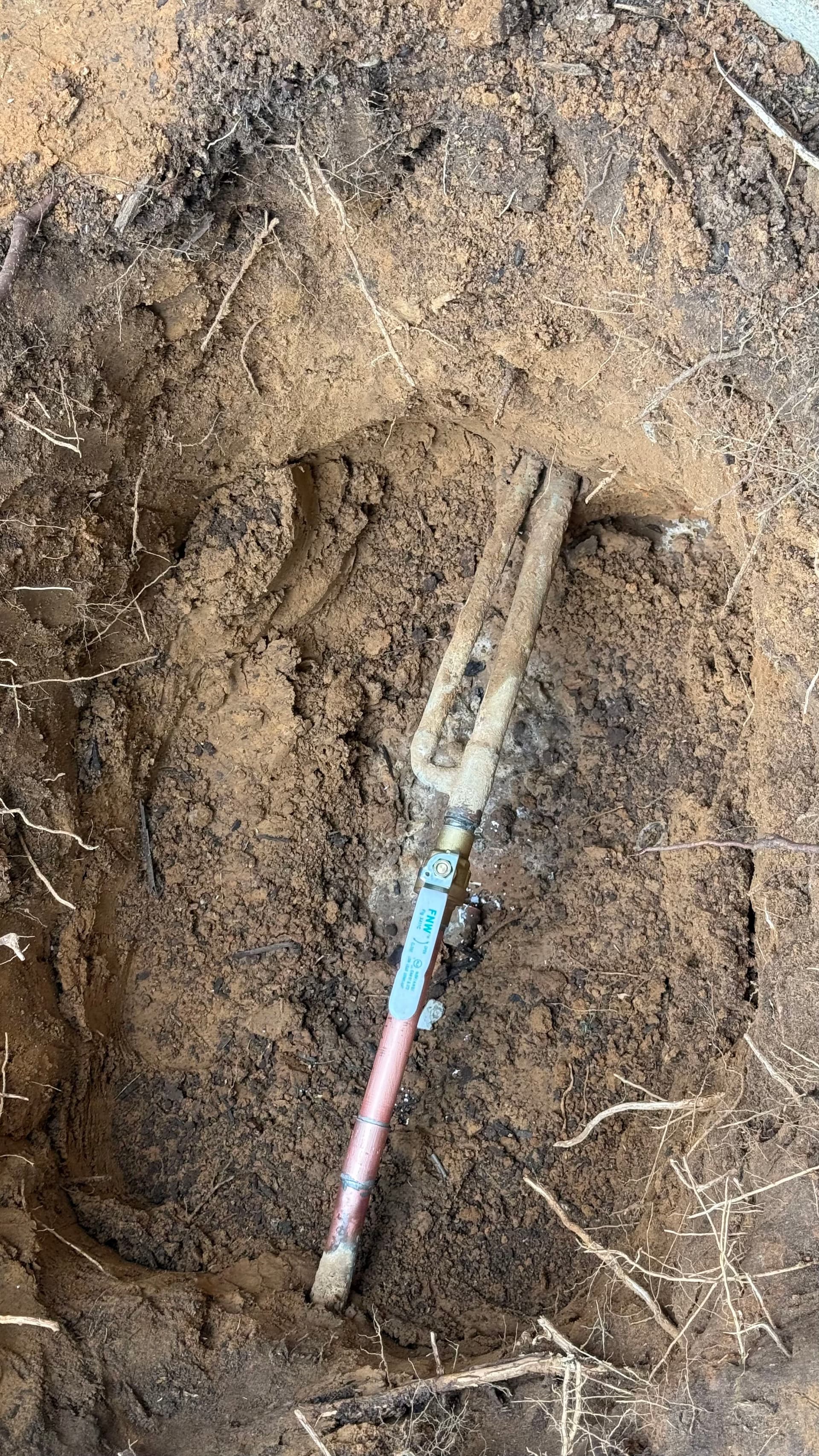 Underground Water Line Leak Found and Fixed image