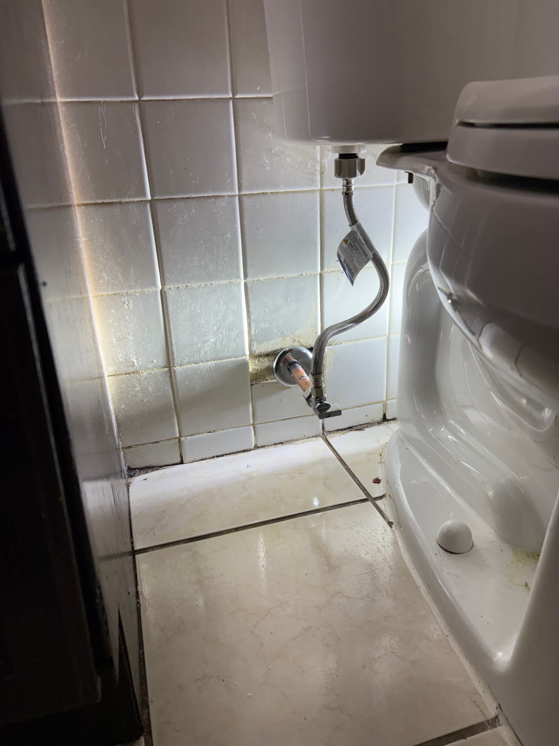Broken Toilet Shut Off and Supply Line Replaced Before It Got Worse image