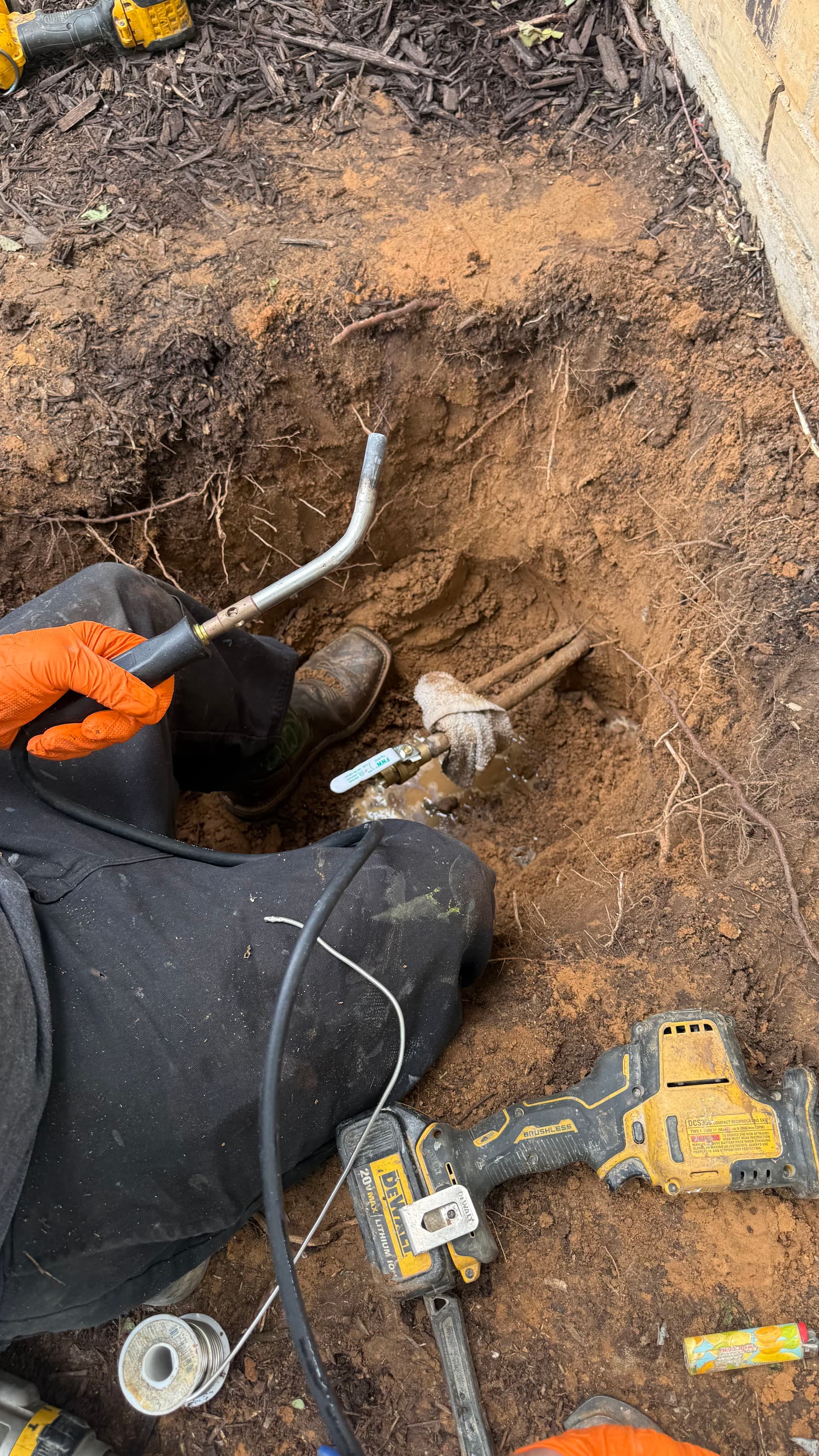 Gallery photos for Underground Water Line Leak Found and Fixed: Image #1