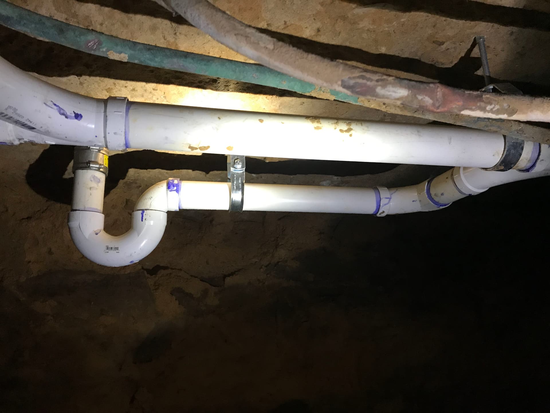 Gallery photos for Cast Iron Sewer Line Replacement Under Foundation in Bedford: Image #2