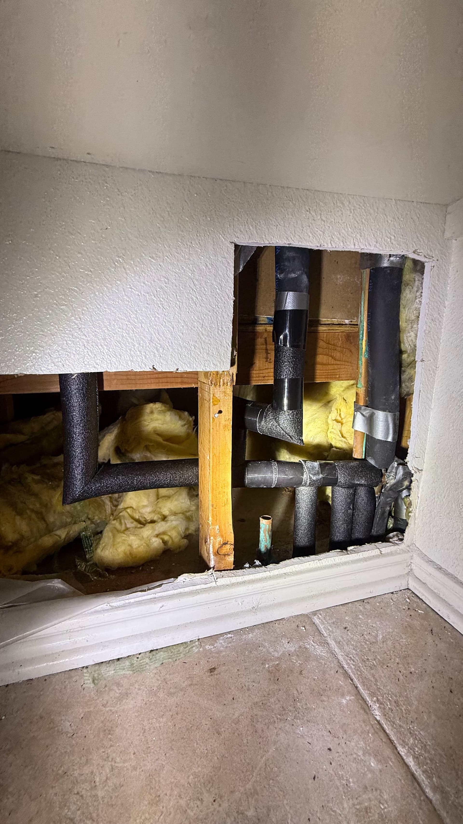 Gallery photos for Cold Water Slab Leak Rerouted Through the Attic in Euless: Image #3