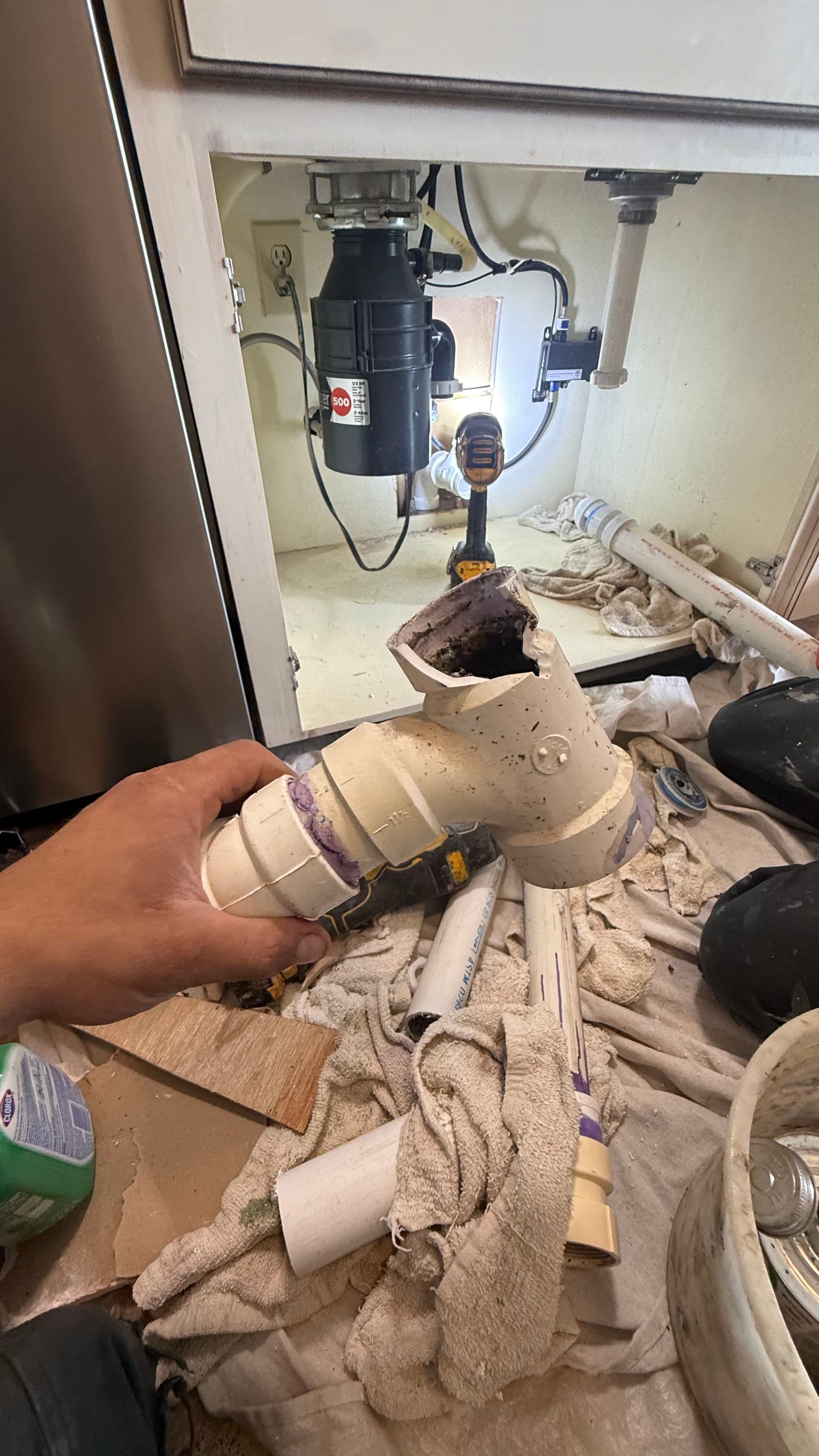 Gallery photos for Kitchen Drain Repair and Broken Pipe Fix in North Richland Hills: Image #1