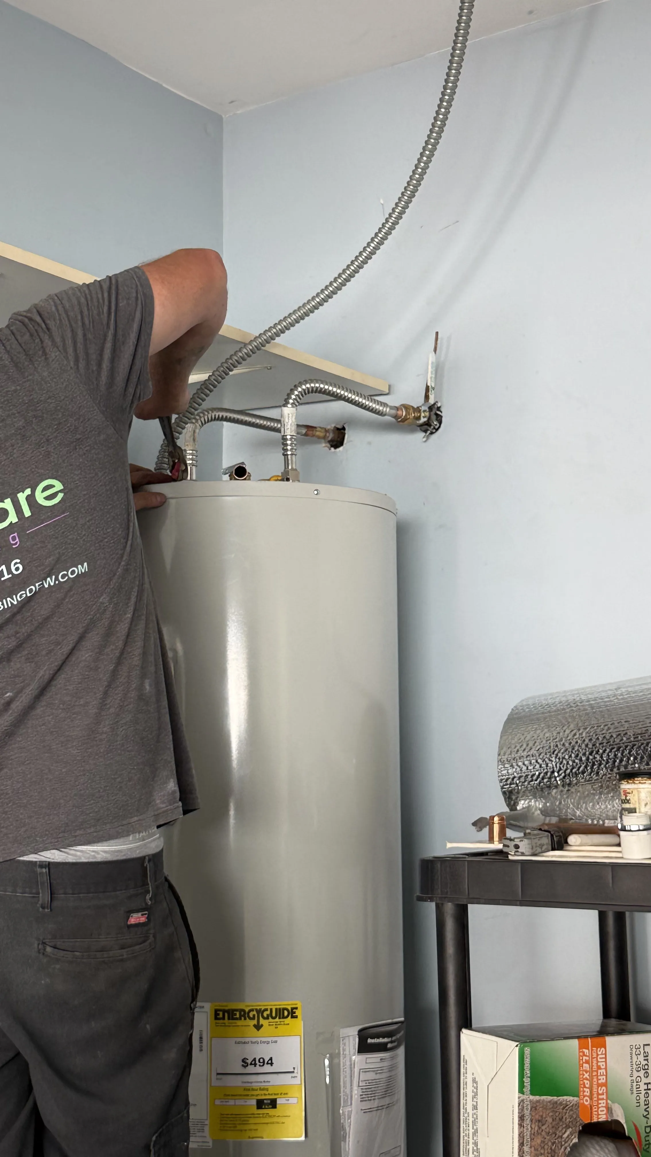 Project Bradford White Water Heater Installation in Bedford TX image