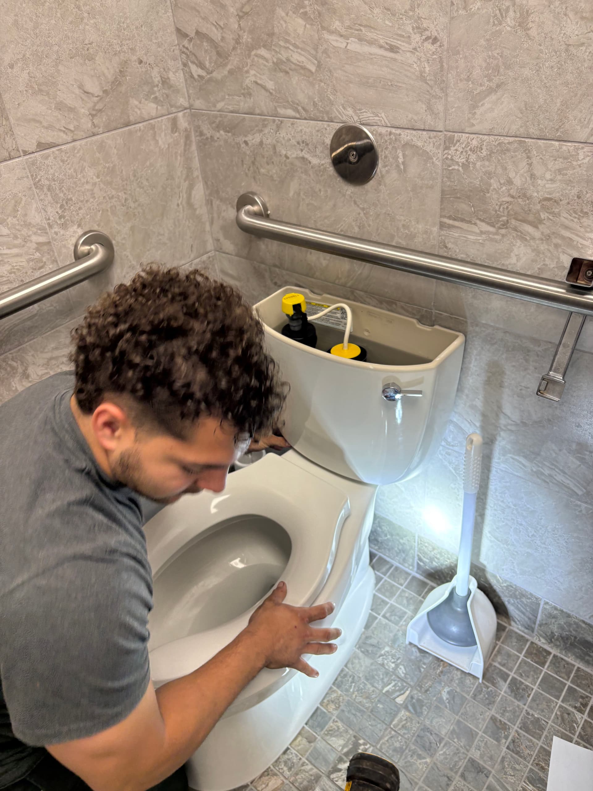 Gallery photos for Running Toilet Repair at a Colleyville Business: Image #2