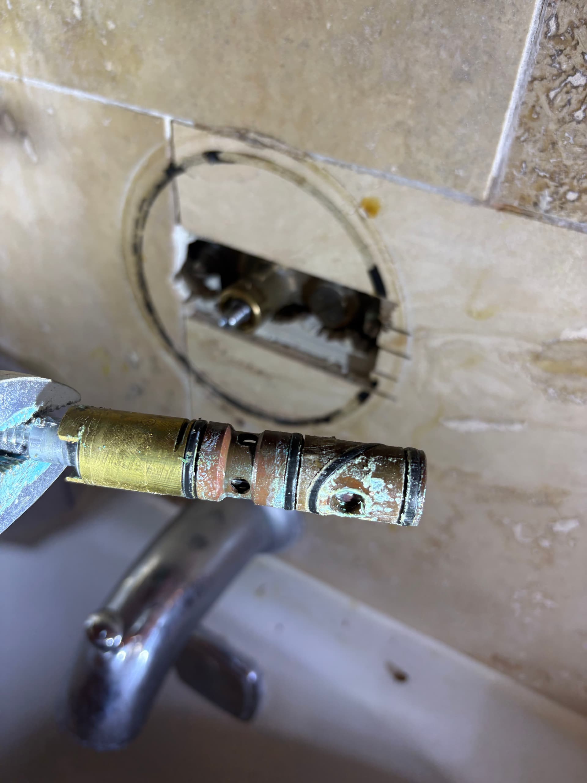 Gallery photos for Leaking Moen Tub Shower Valve Fixed in Bedford Texas: Image #3