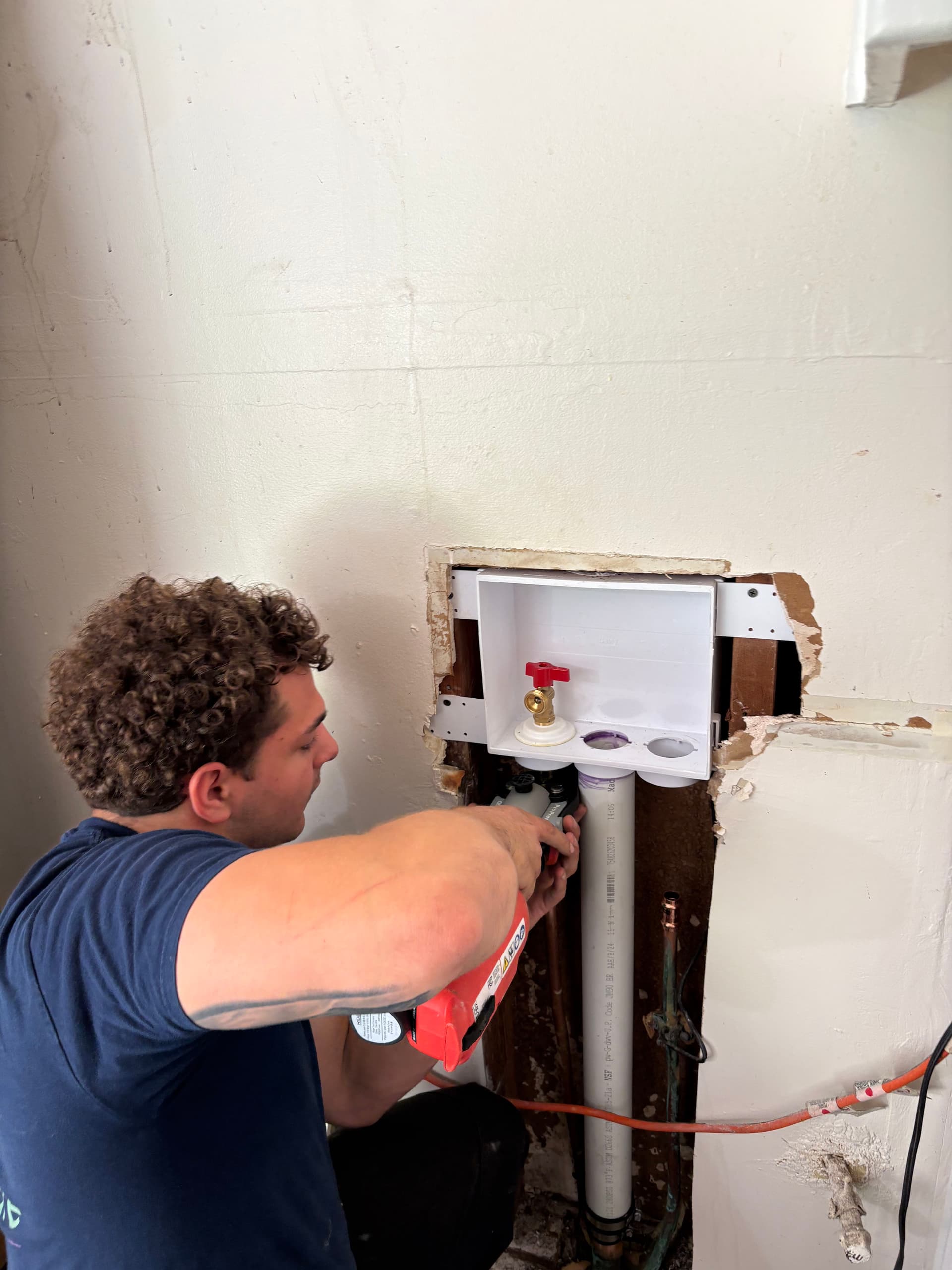 Gallery photos for Old Washer Shut-Off Valves Replaced Before They Caused Real Damage: Image #1