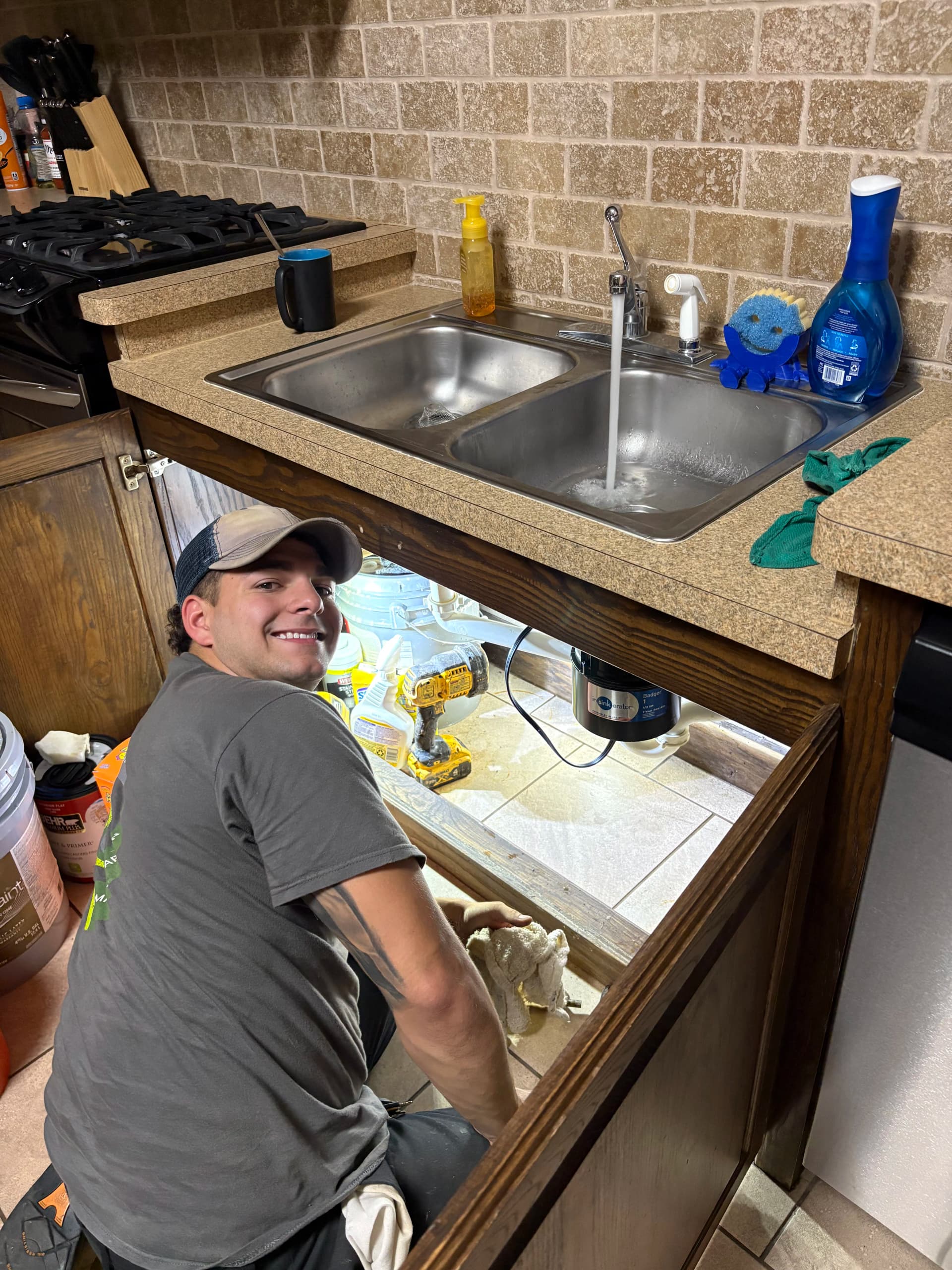 Kitchen Sink Drain Leak and Clogged Bathroom Sink Fixed in Bedford image