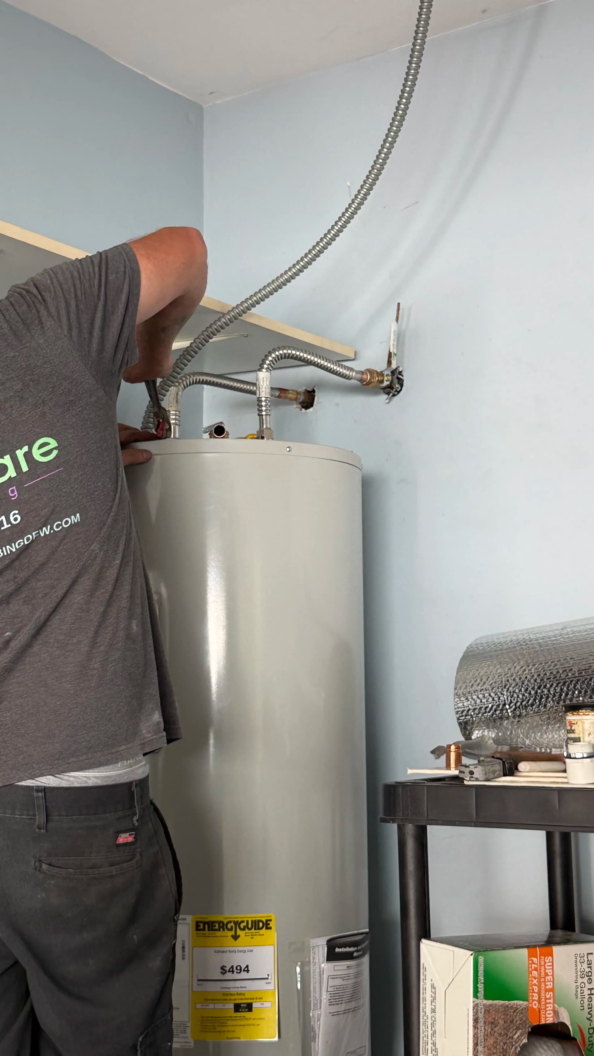 Bradford White Water Heater Installation in Bedford TX image