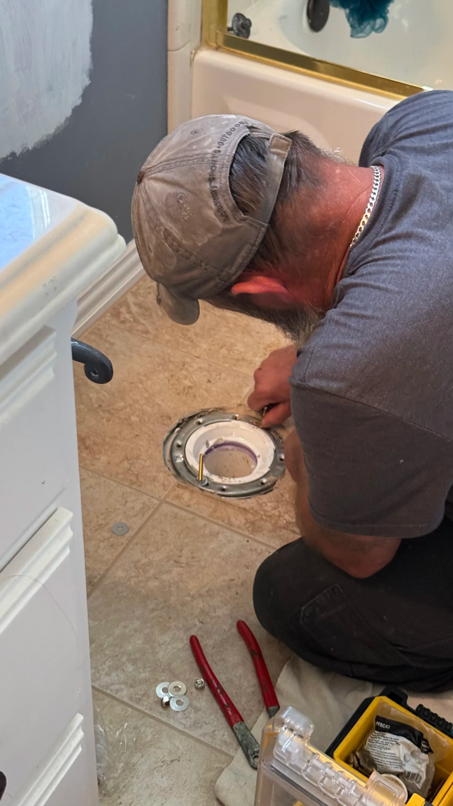 Toilet Flange Replacement and New Toilet Installation in Colleyville image